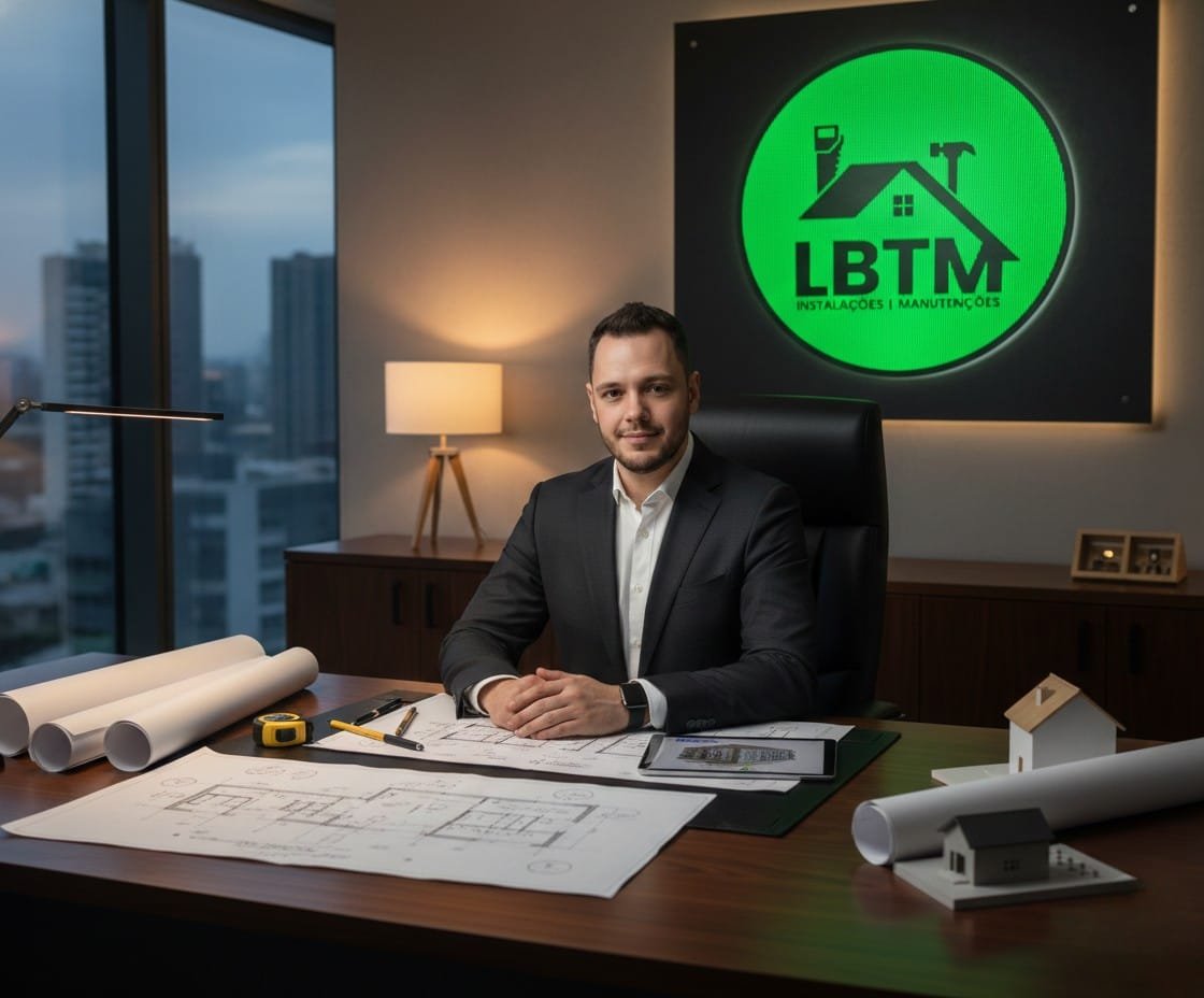 Leandro Barbieri no escritório da LBTM